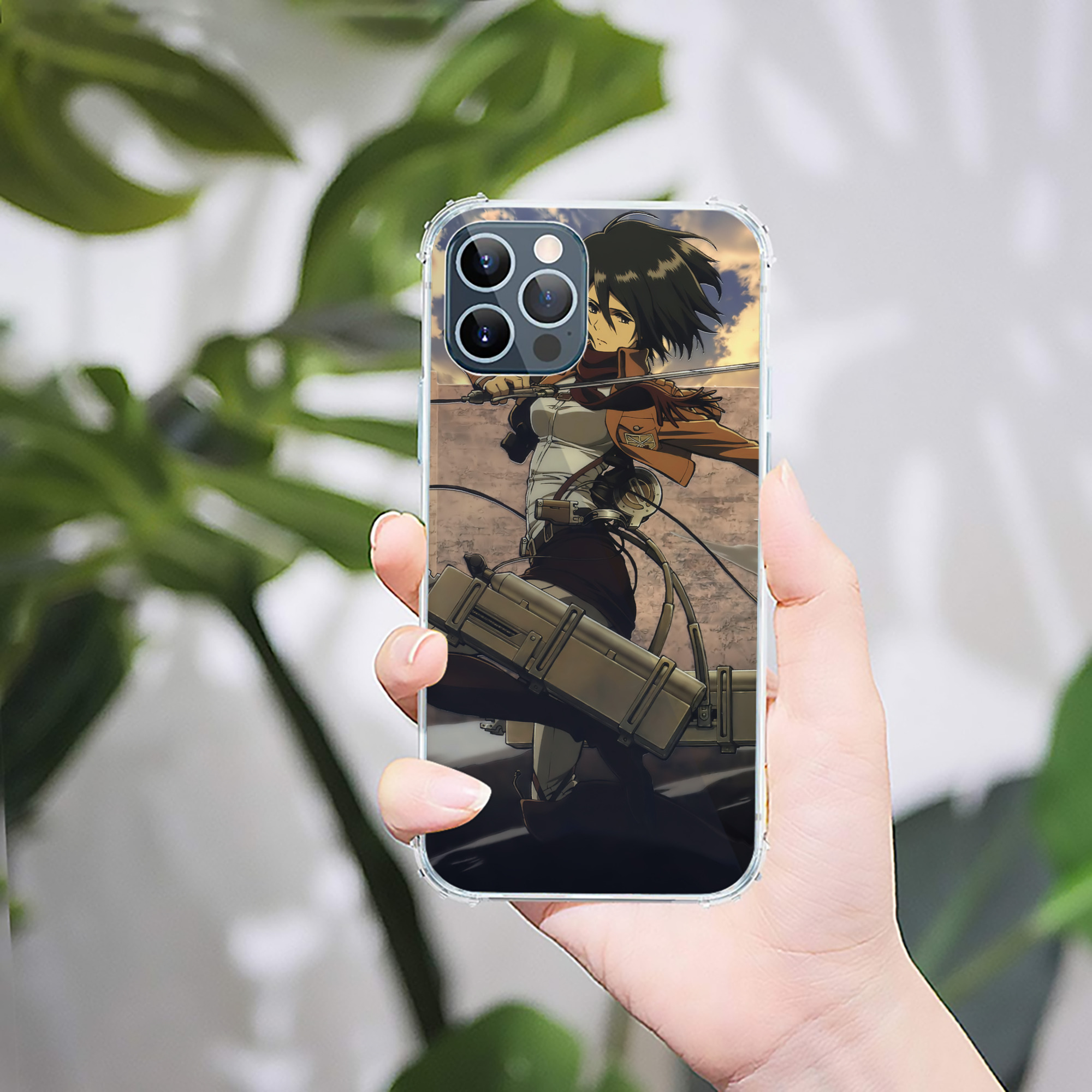 （画像用） 進撃の巨人 Attack on Titan 【iPhone 12シリーズ対応】透明スマホケース（クリアソフトケース）